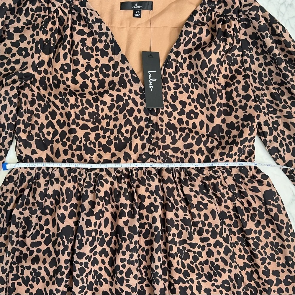 Lulu’s Black Leopard Babydoll Dress - Picture 6 of 6